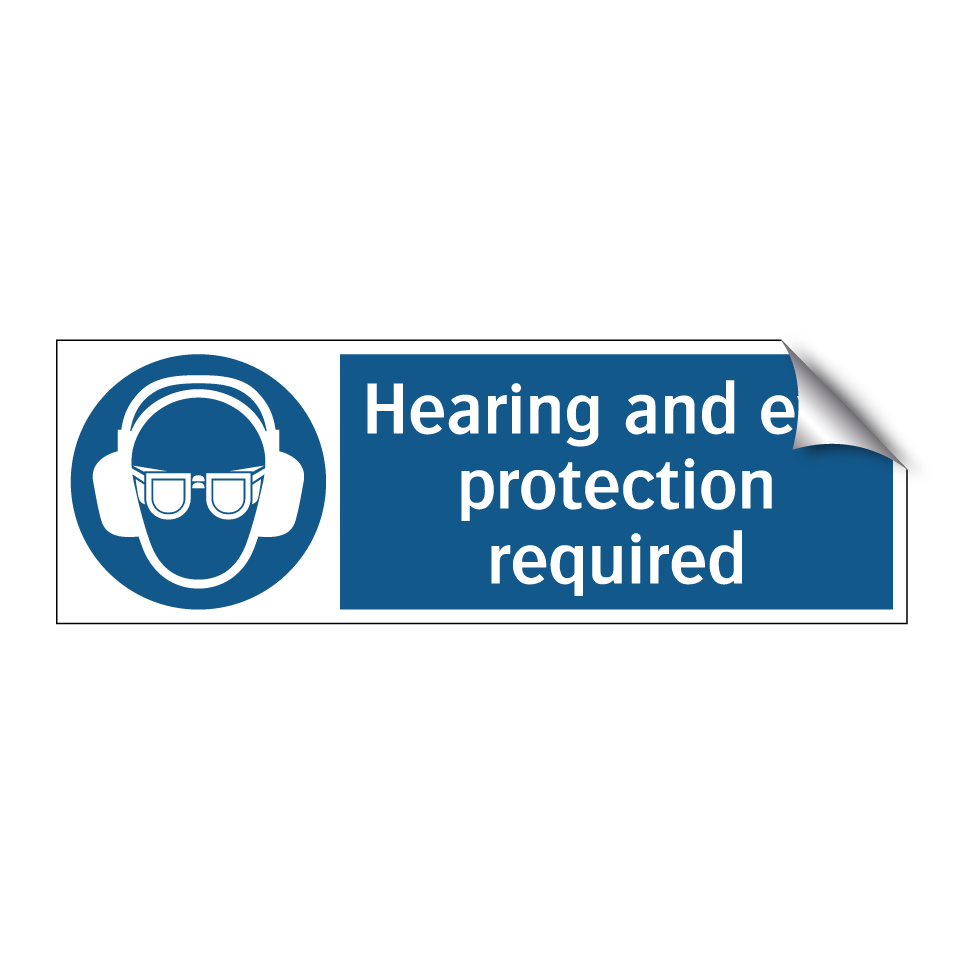 Hearing and eye protection required