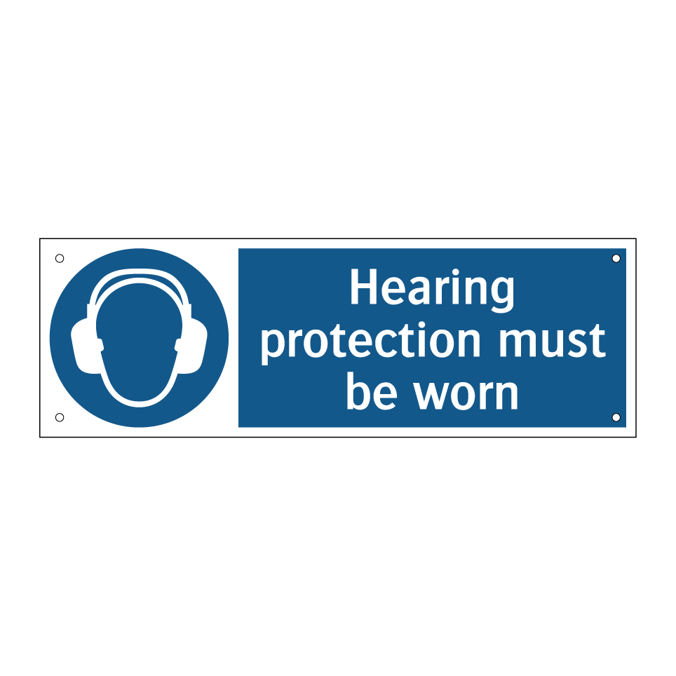 Hearing protection must be worn