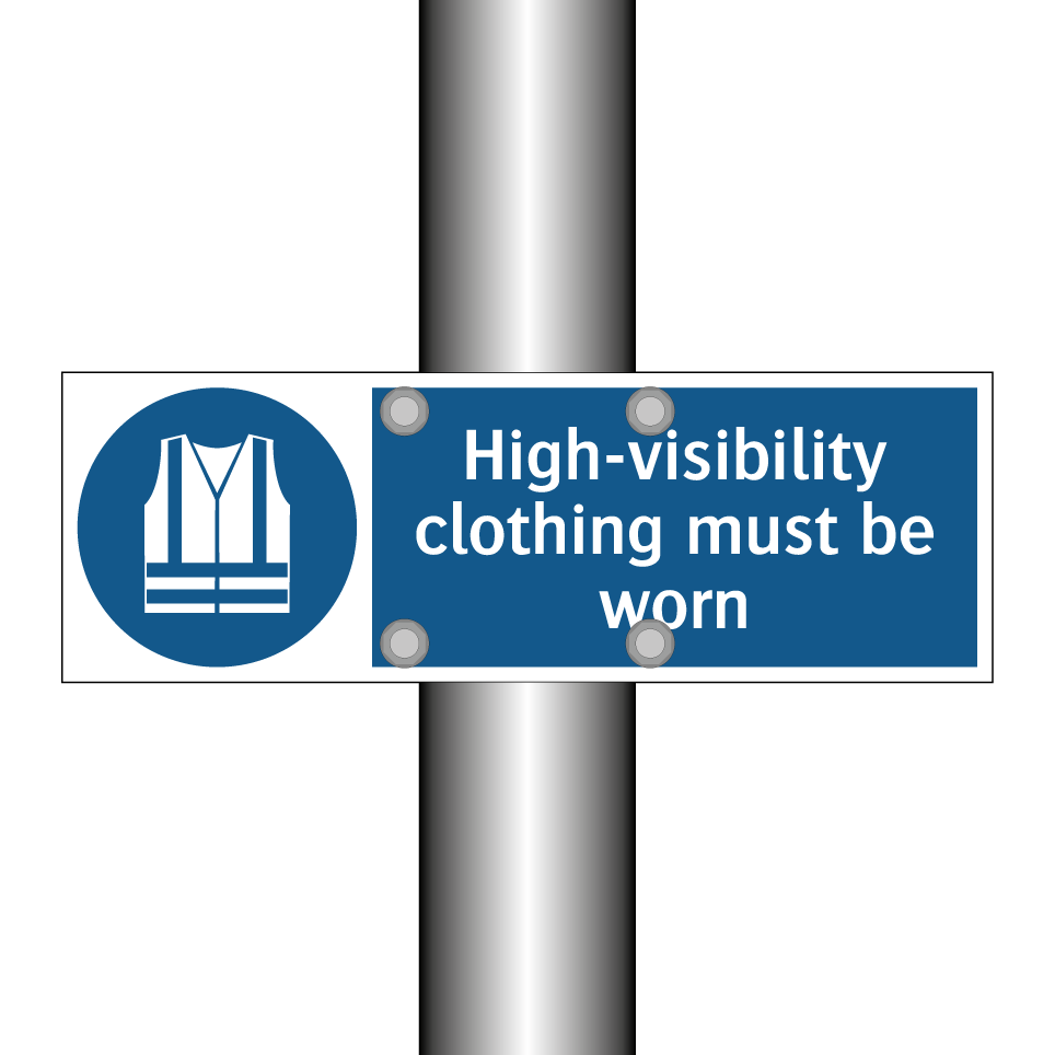 High-visibility clothing must be worn