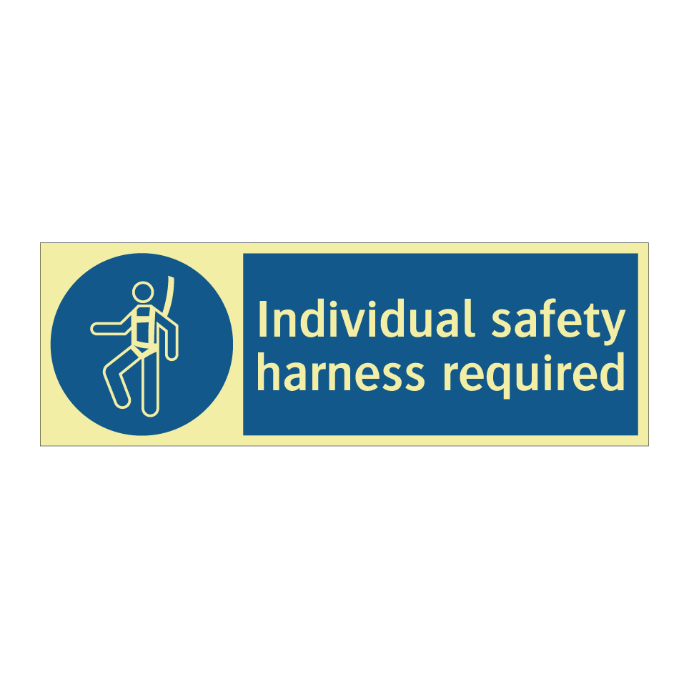 Individual safety harness required