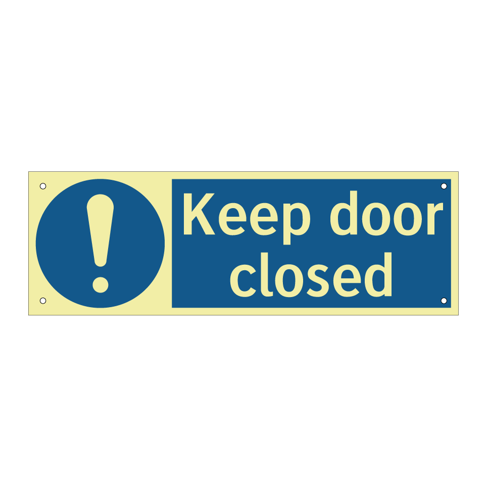 Keep door closed