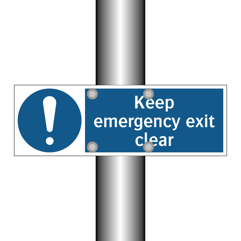 Keep emergency exit clear