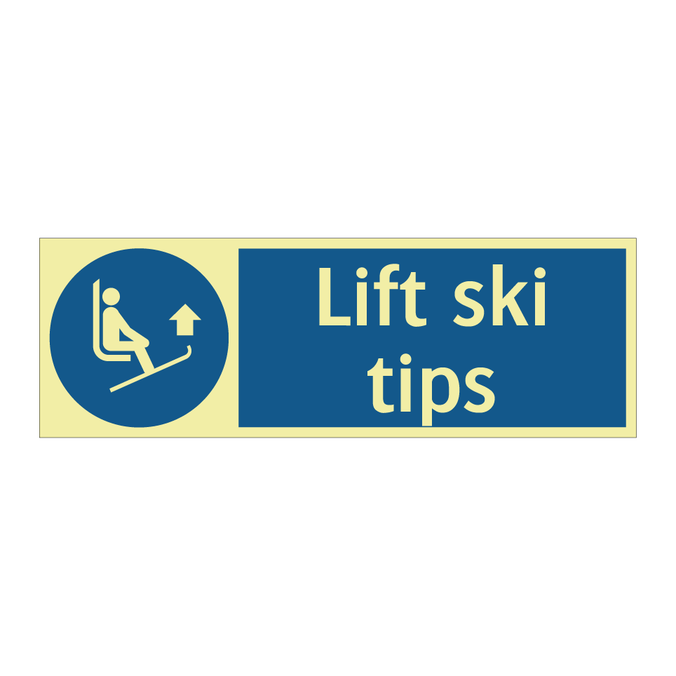 Lift ski tips