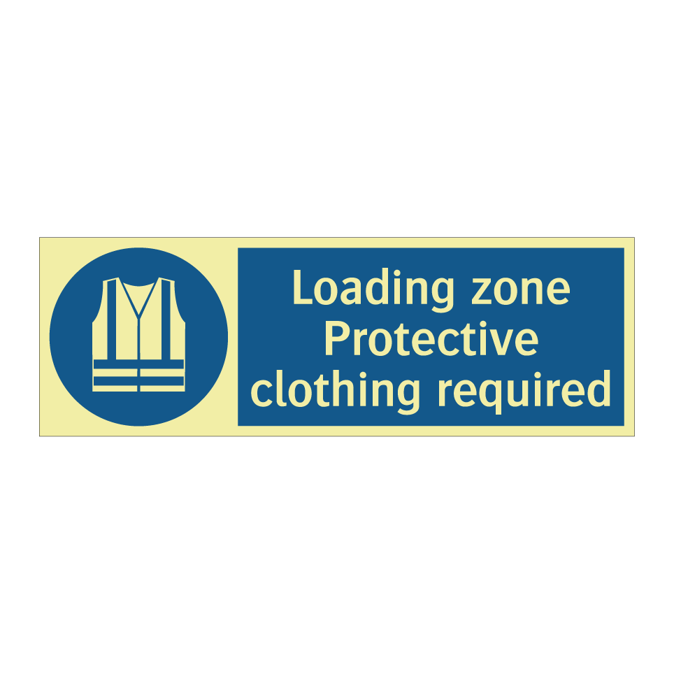 Loading zone Protective clothing required