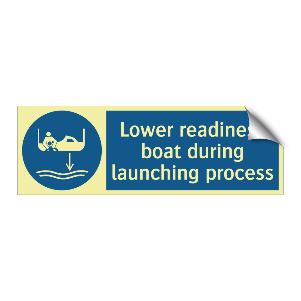 Lower readiness boat during launching process