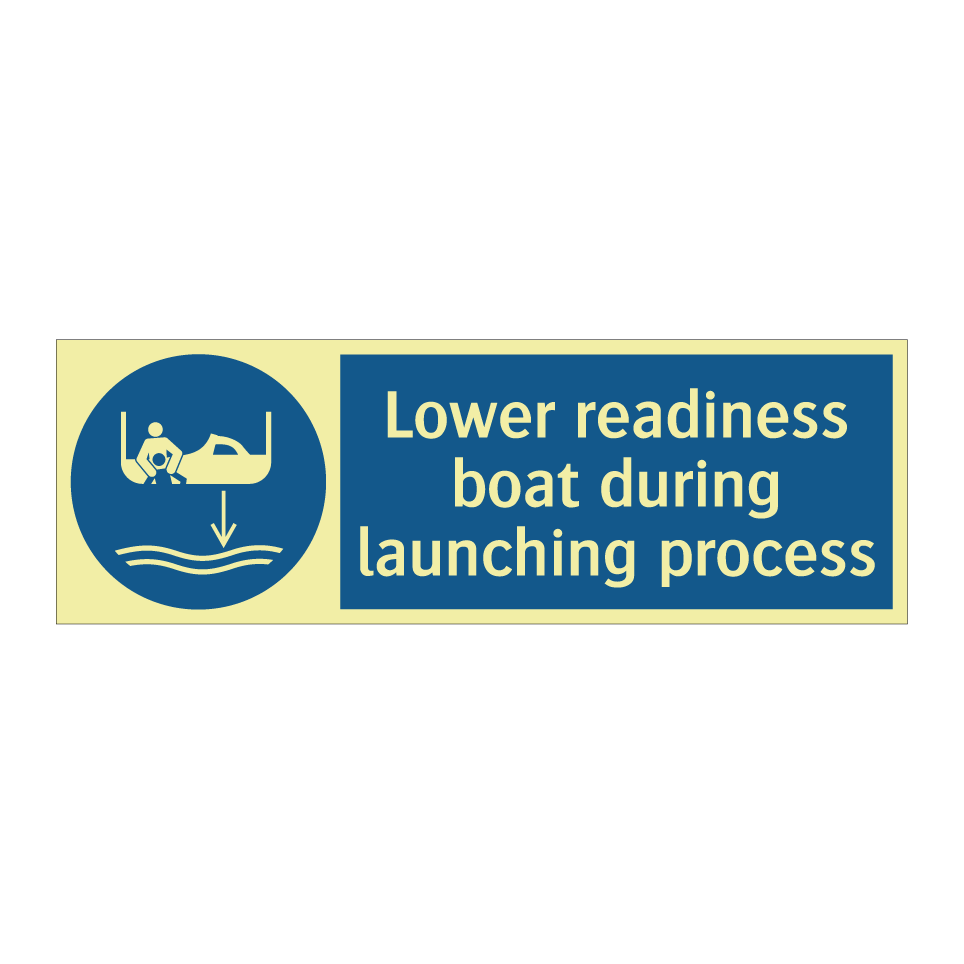 Lower readiness boat during launching process