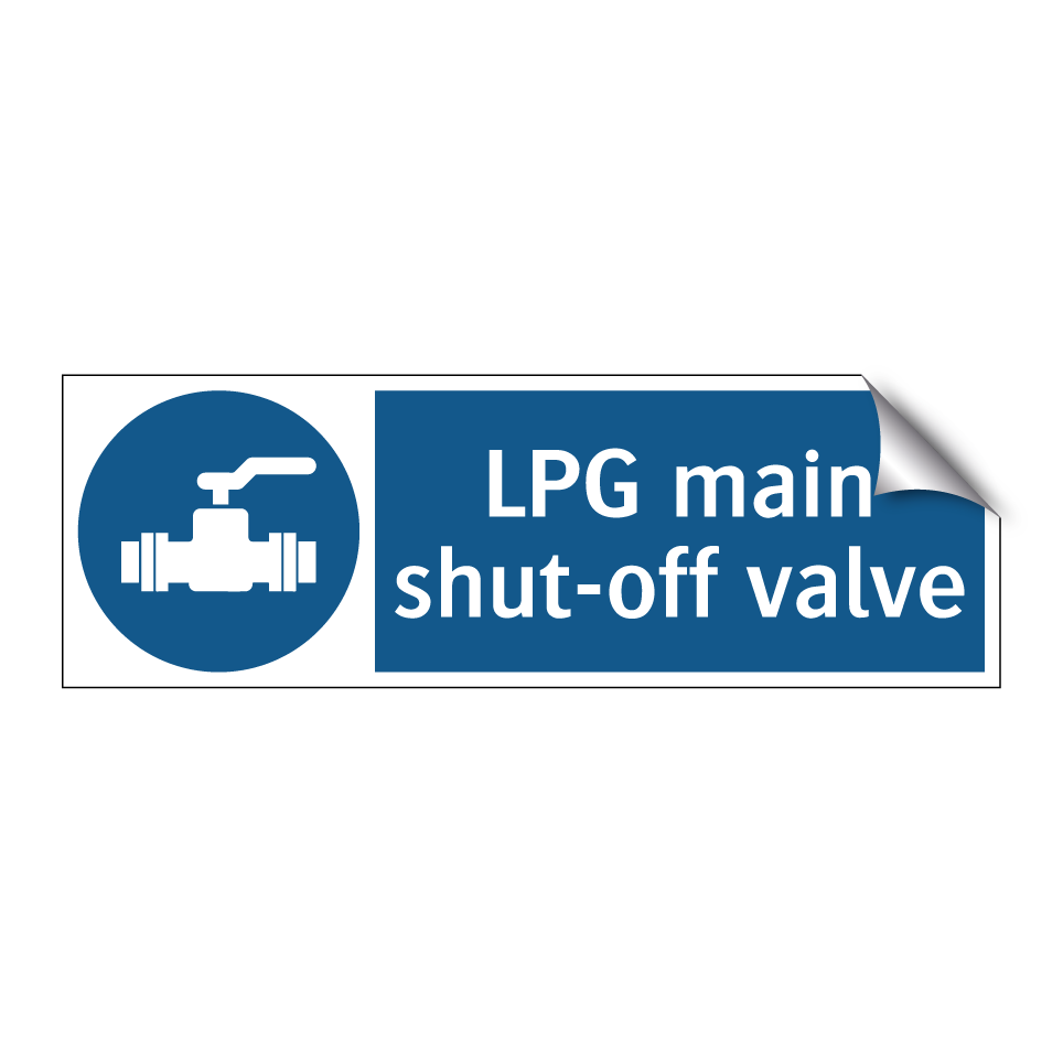 LPG main shut-off valve