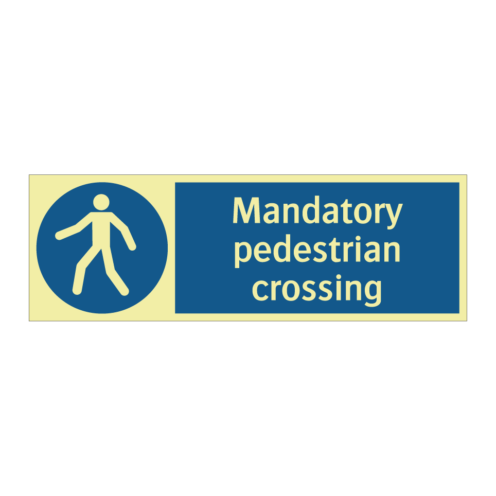 Mandatory pedestrian crossing