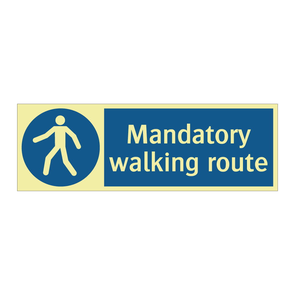 Mandatory walking route