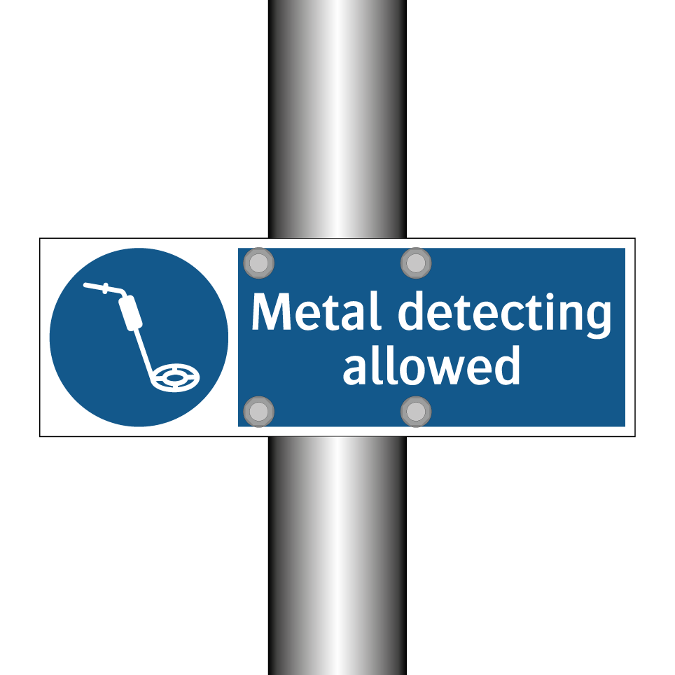 Metal detecting allowed