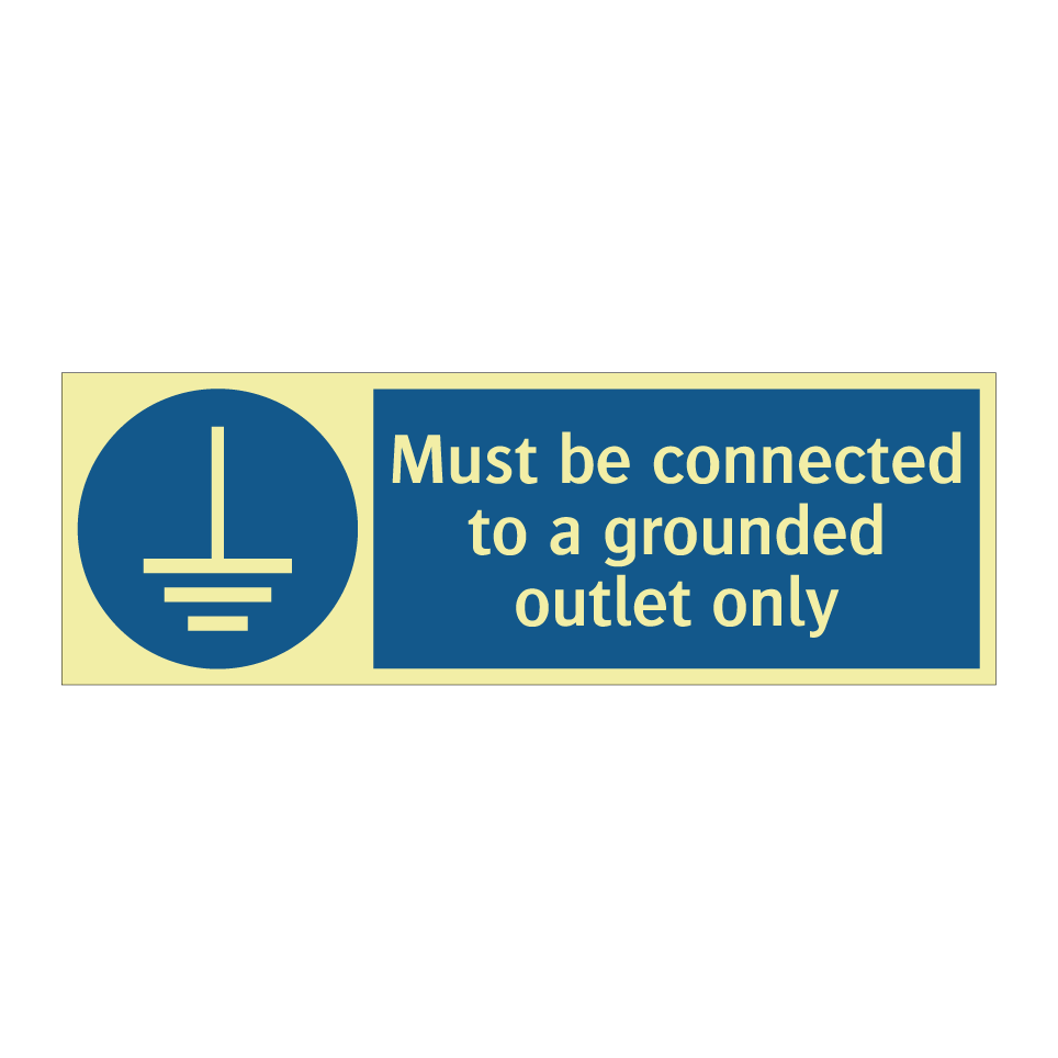 Must be connected to a grounded outlet only