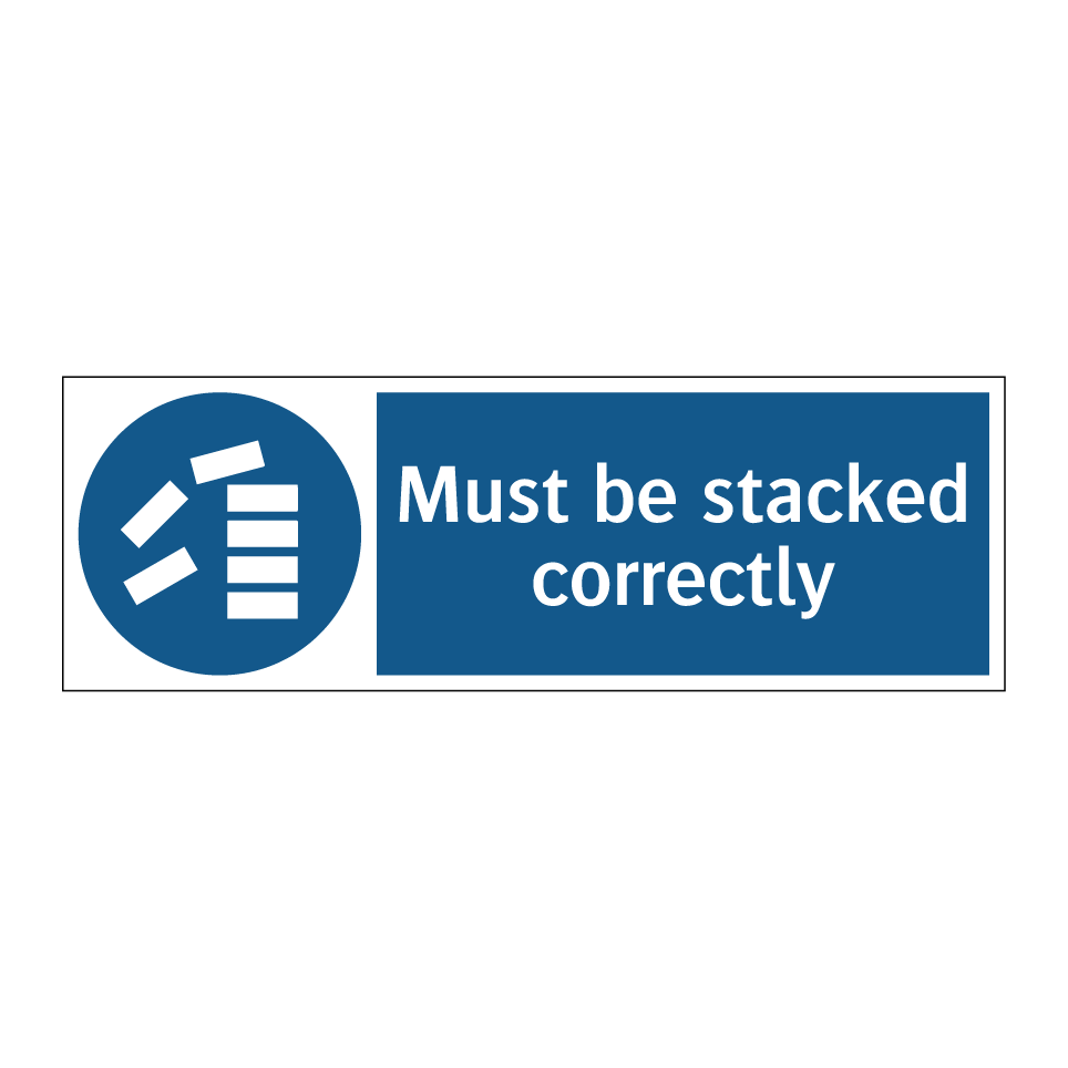 Must be stacked correctly