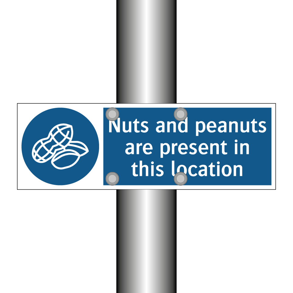 Nuts and peanuts are present in this location