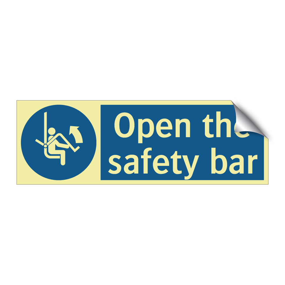 Open the safety bar