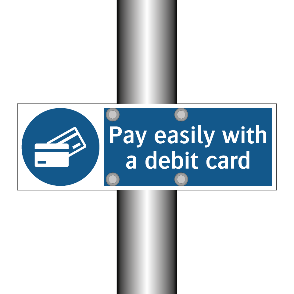 Pay easily with a debit card