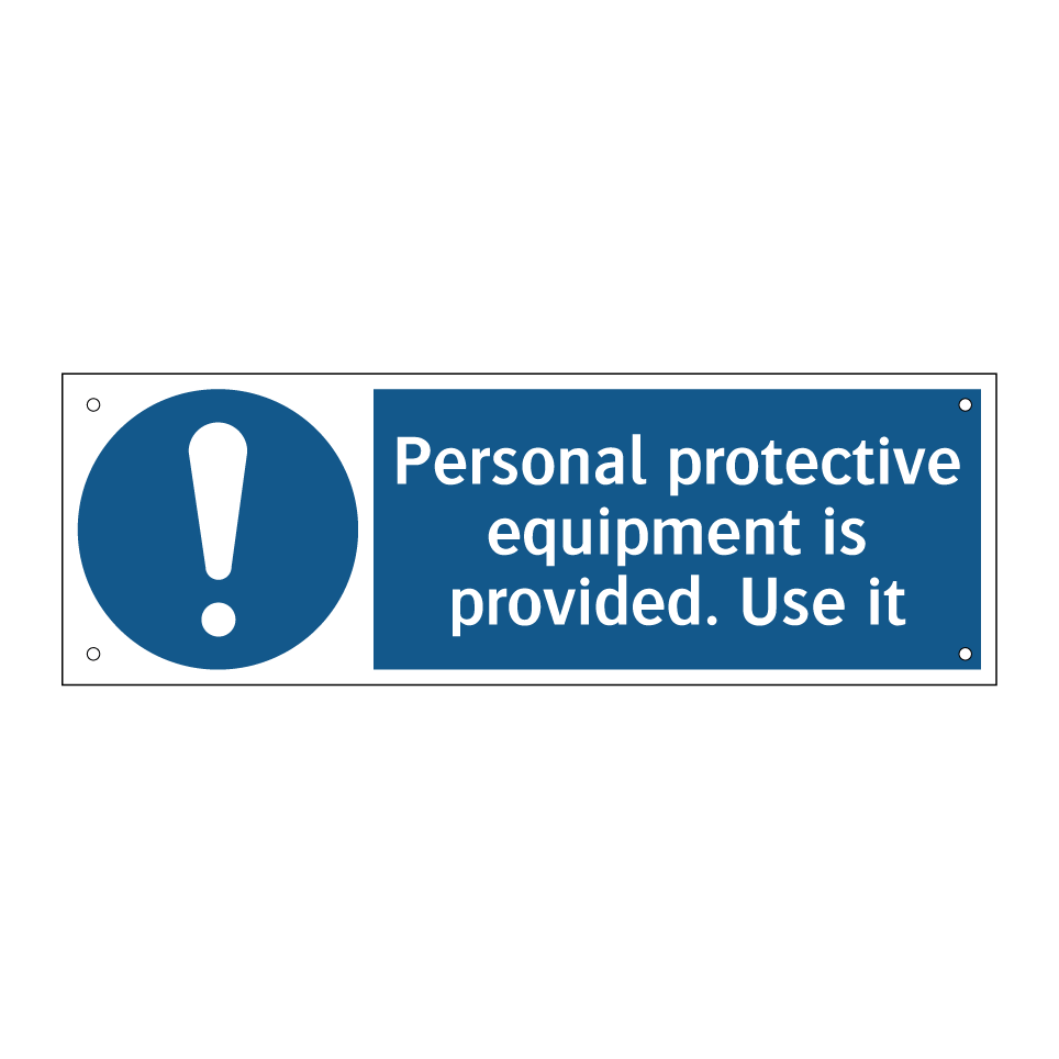 Personal protective equipment is provided. Use it