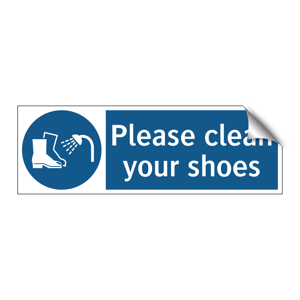Please clean your shoes