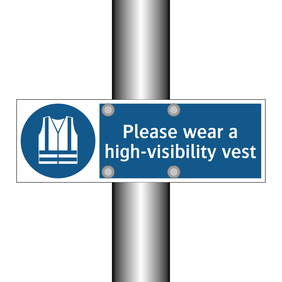 Please wear a high-visibility vest