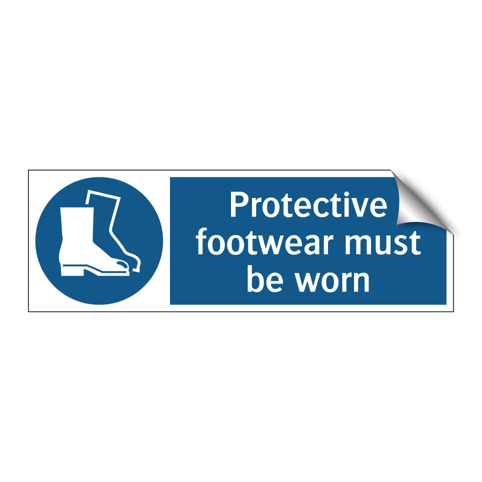 Protective footwear must be worn