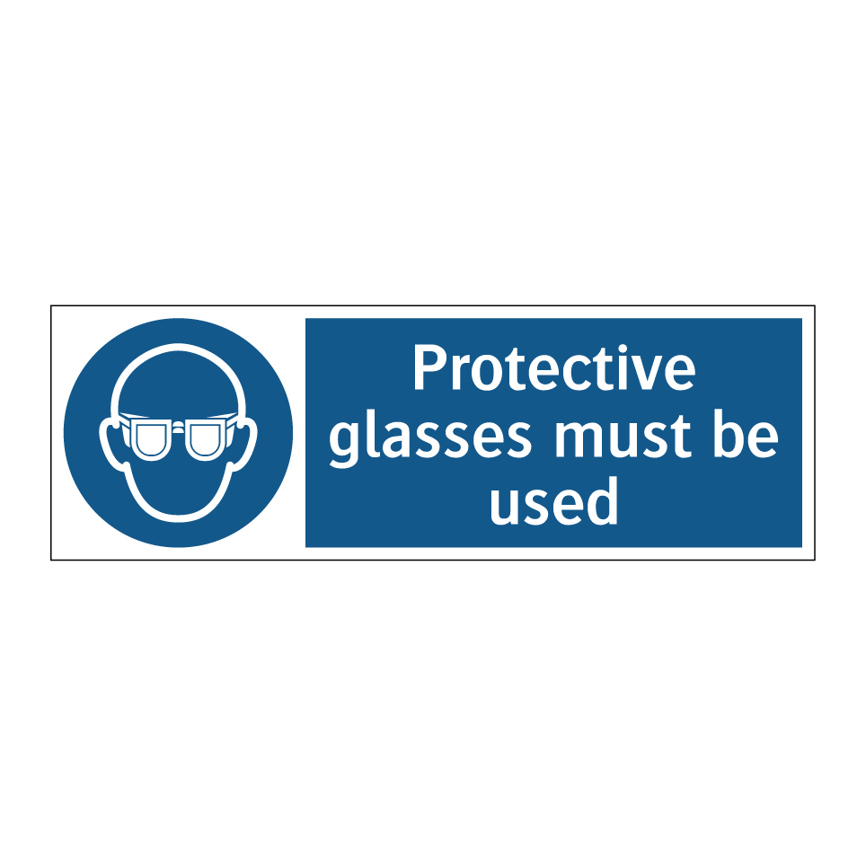 Protective glasses must be used