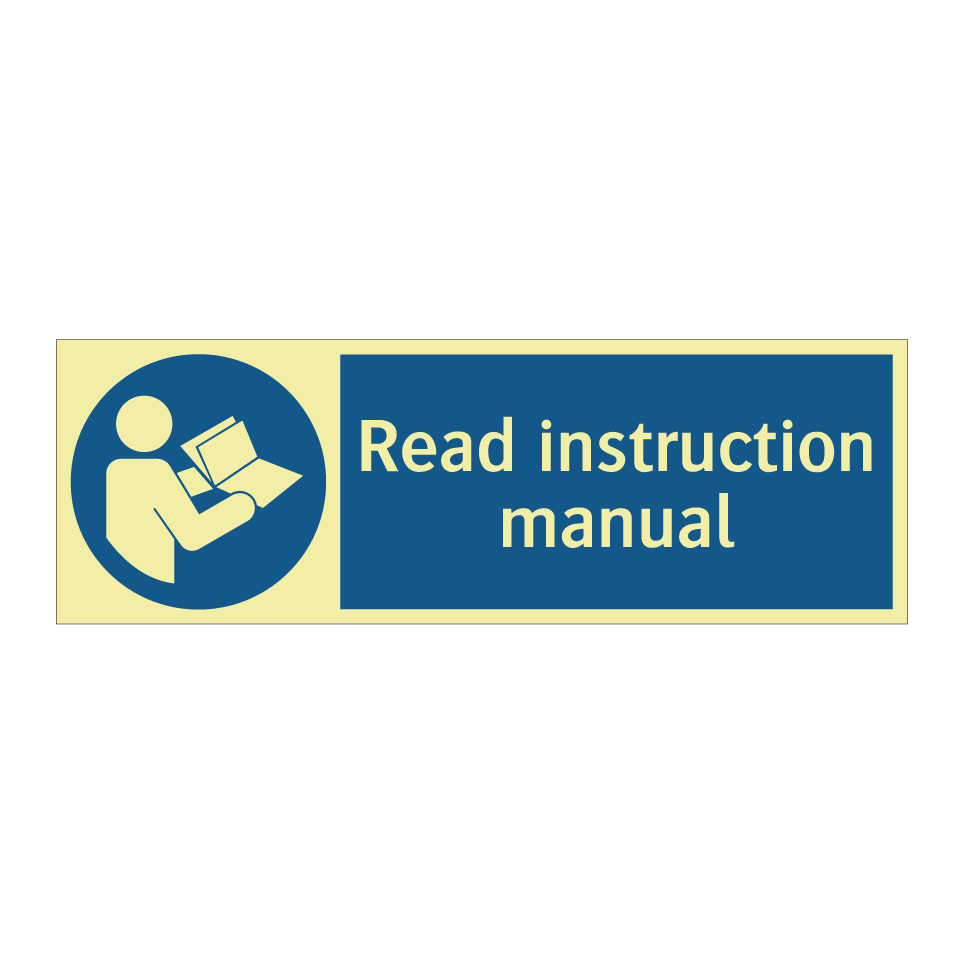 Read instruction manual