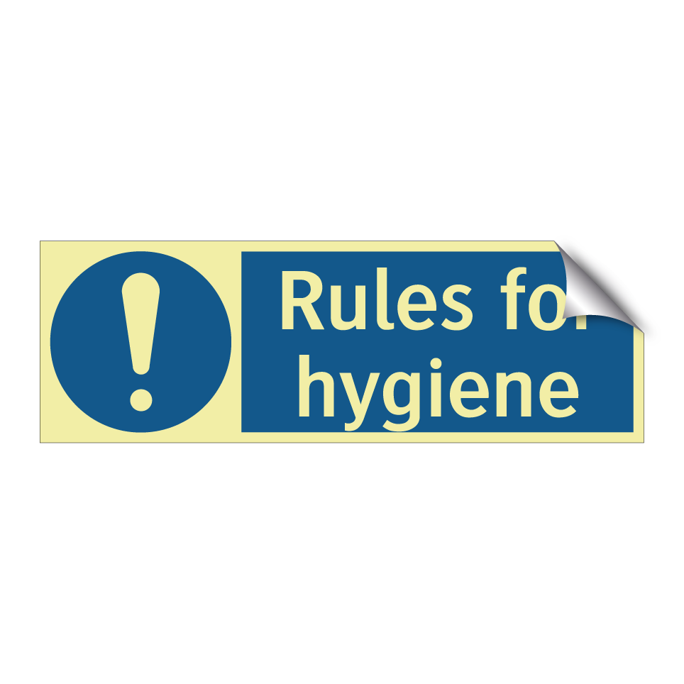 Rules for hygiene