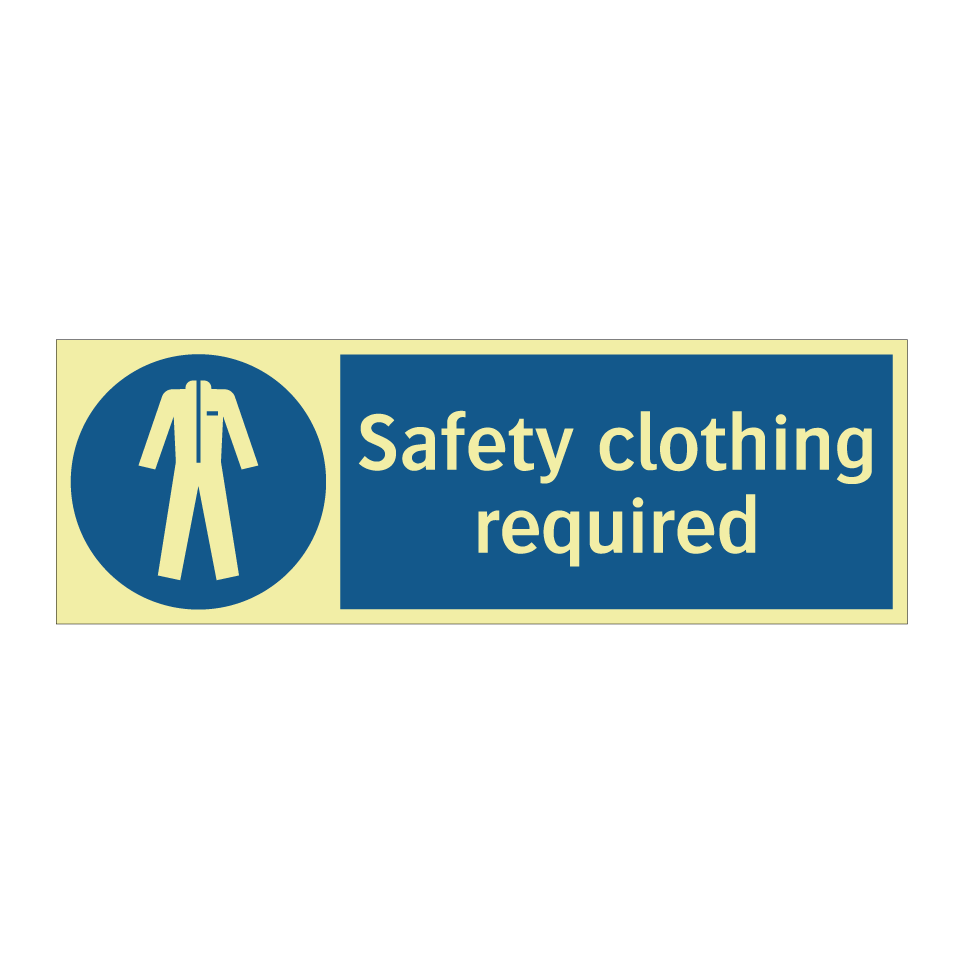 Safety clothing required