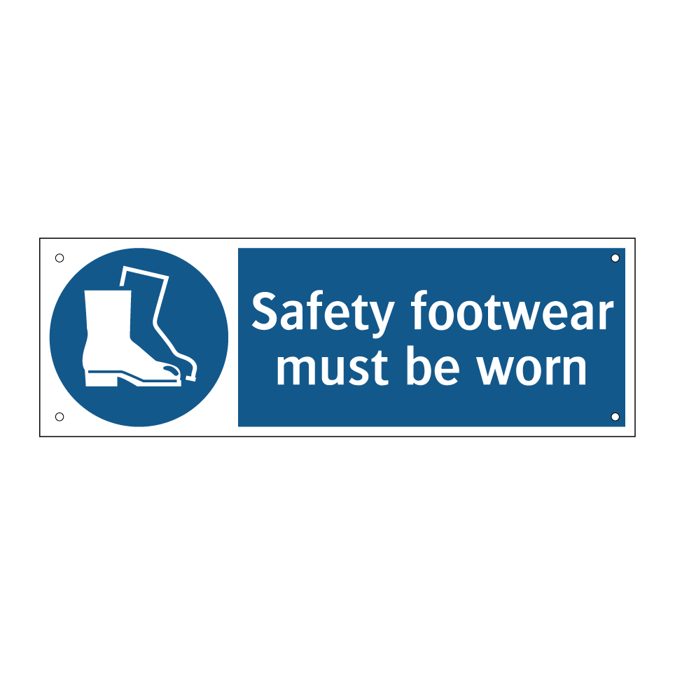 Safety footwear must be worn