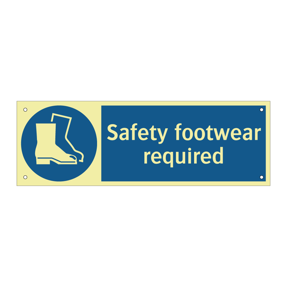 Safety footwear required