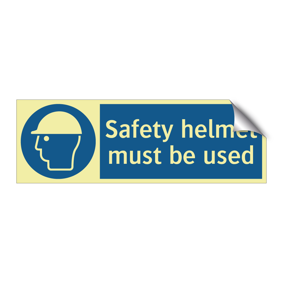 Safety helmet must be used