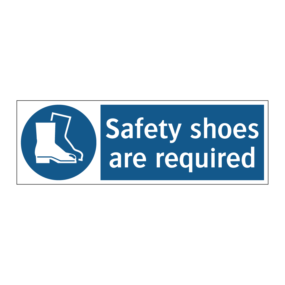 Safety shoes are required