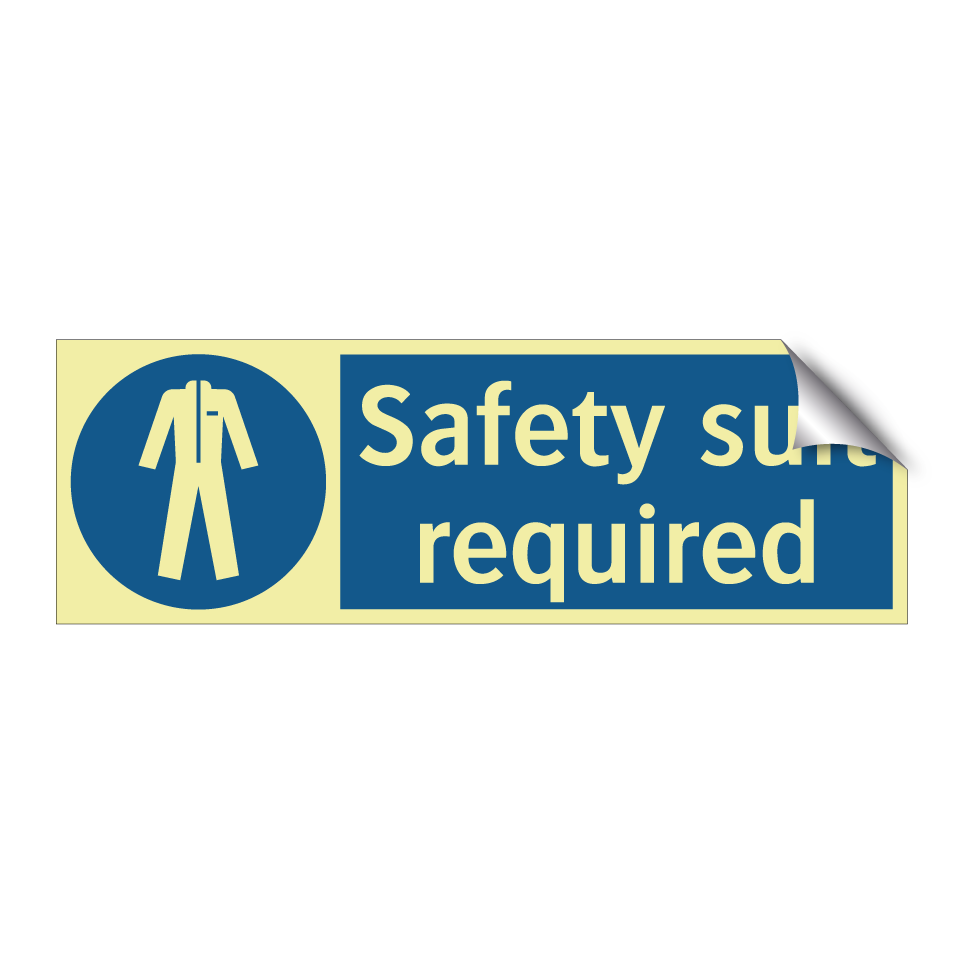 Safety suit required