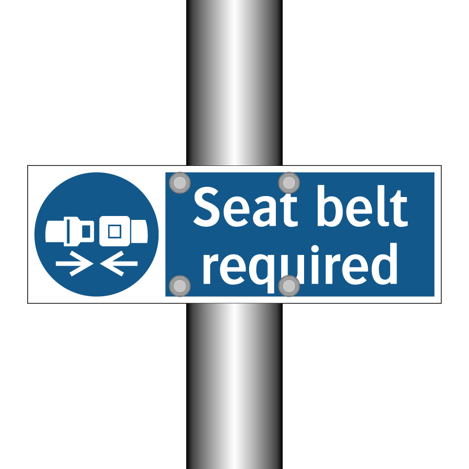 Seat belt required
