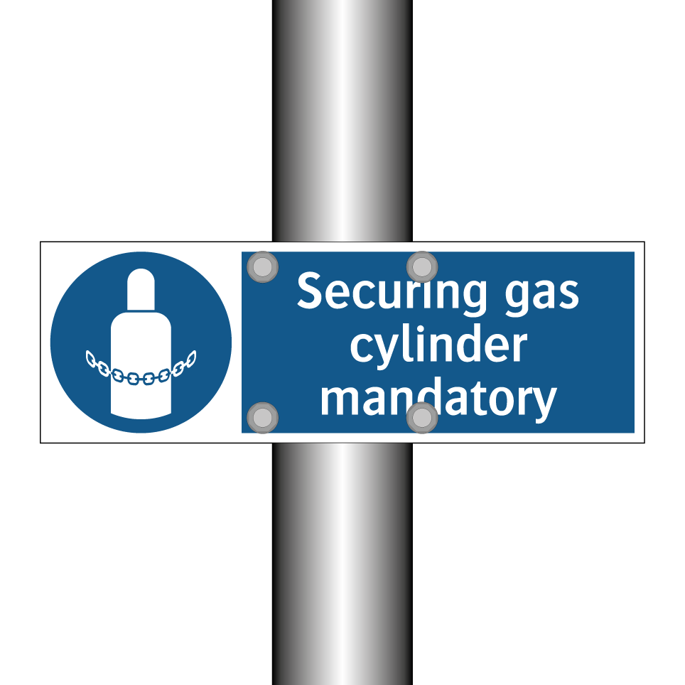 Securing gas cylinder mandatory