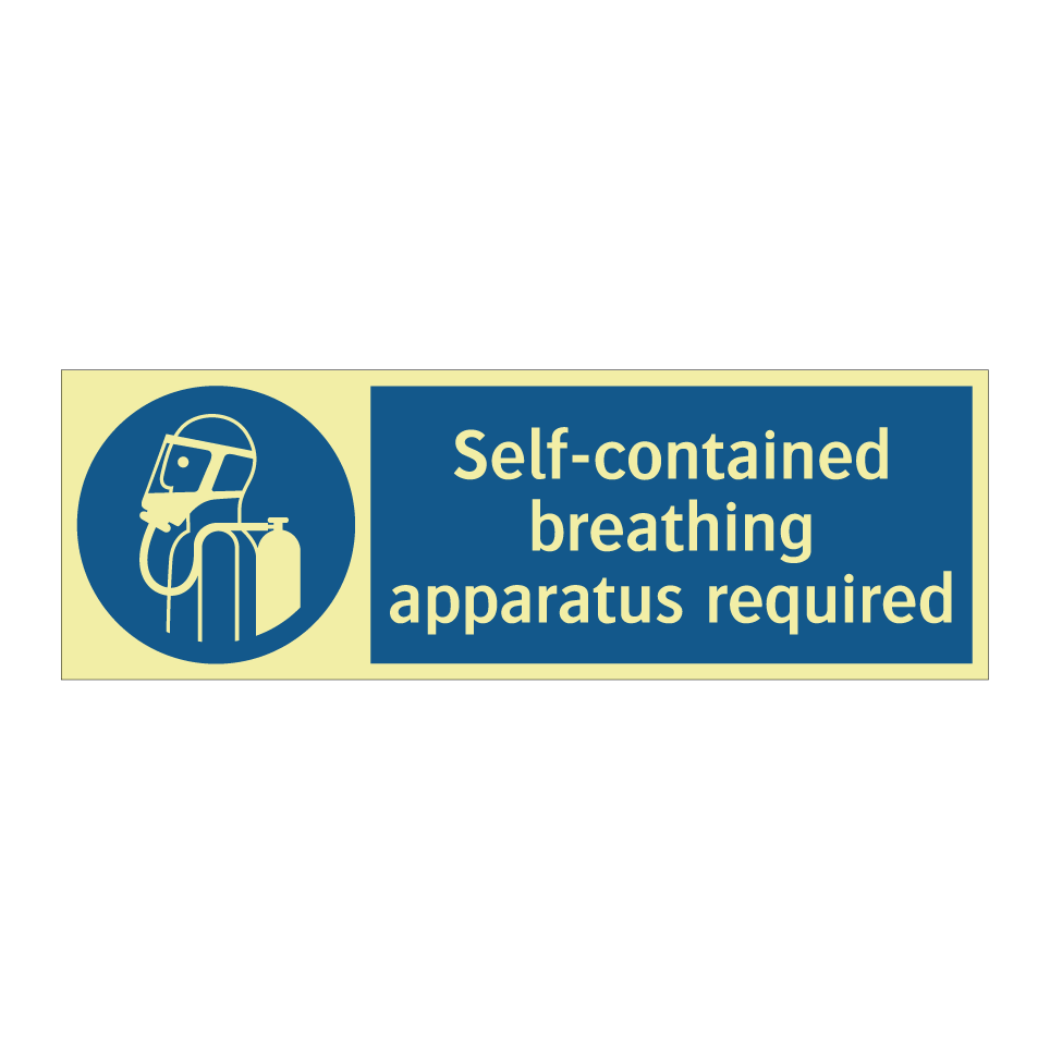 Self-contained breathing apparatus required