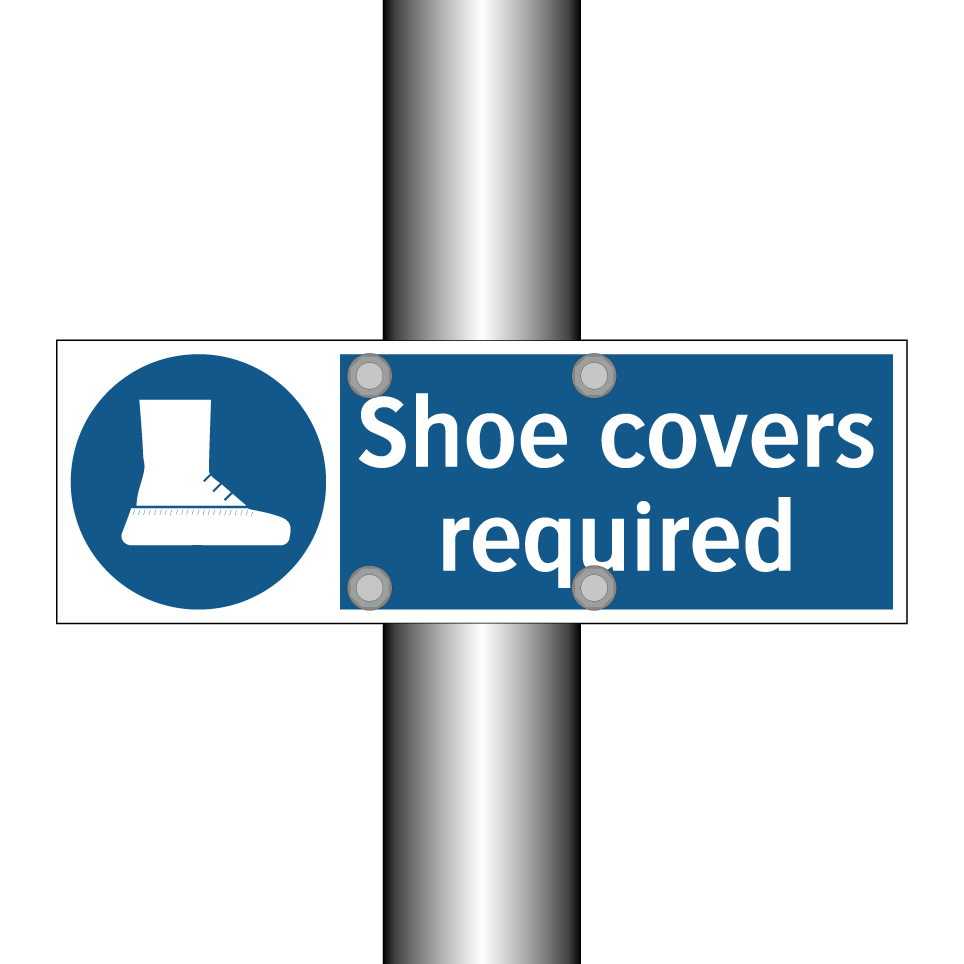 Shoe covers required