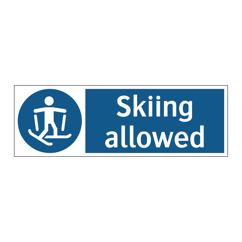 Skiing allowed