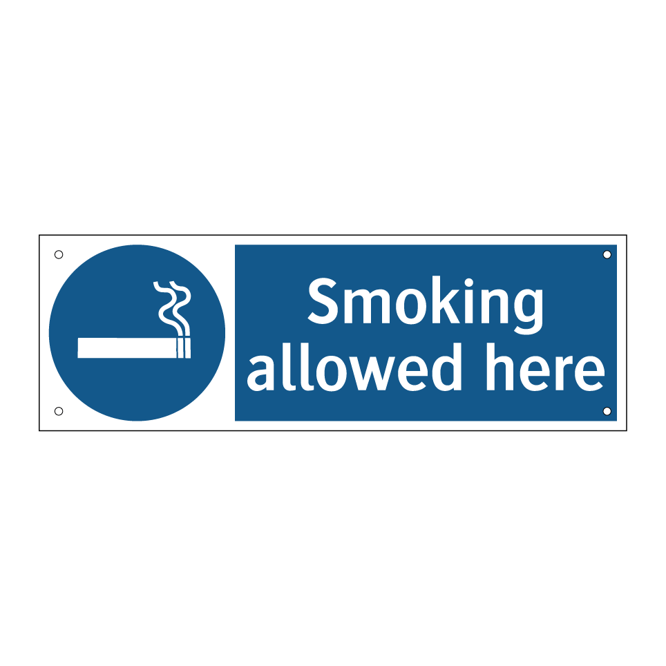 Smoking allowed here