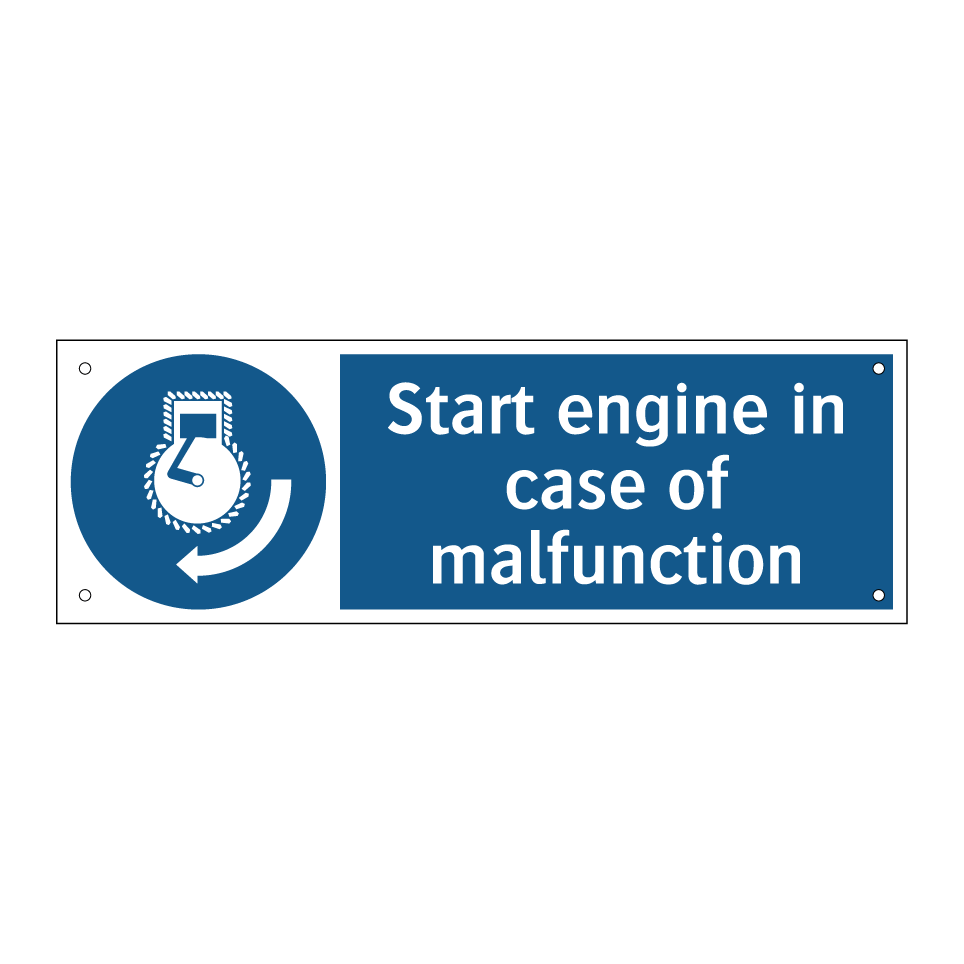 Start engine in case of malfunction