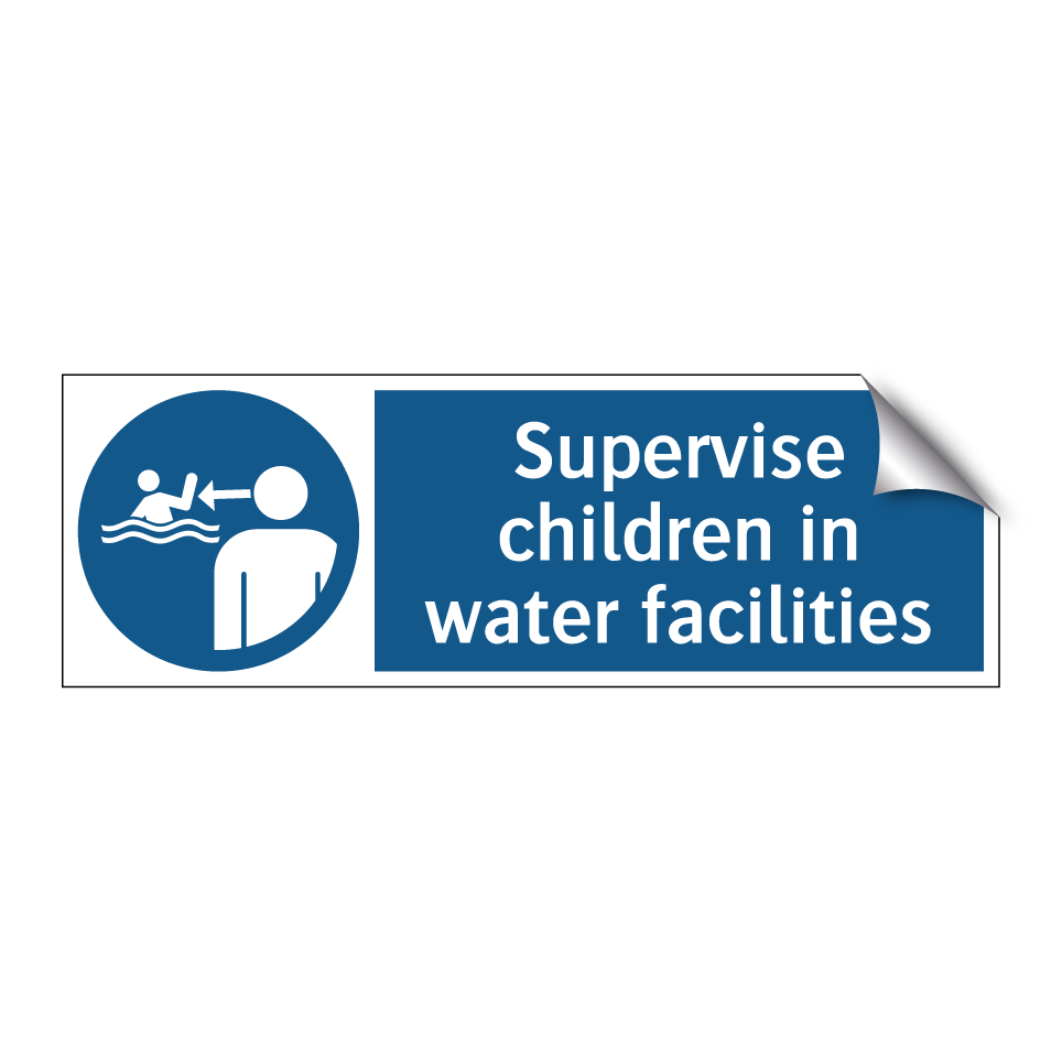 Supervise children in water facilities