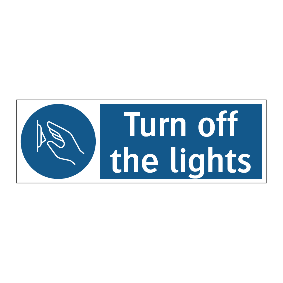 Turn off the lights