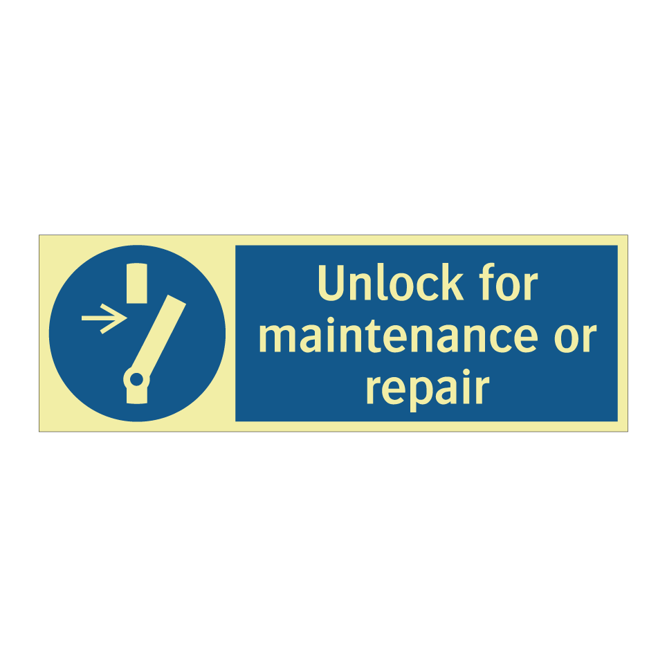 Unlock for maintenance or repair