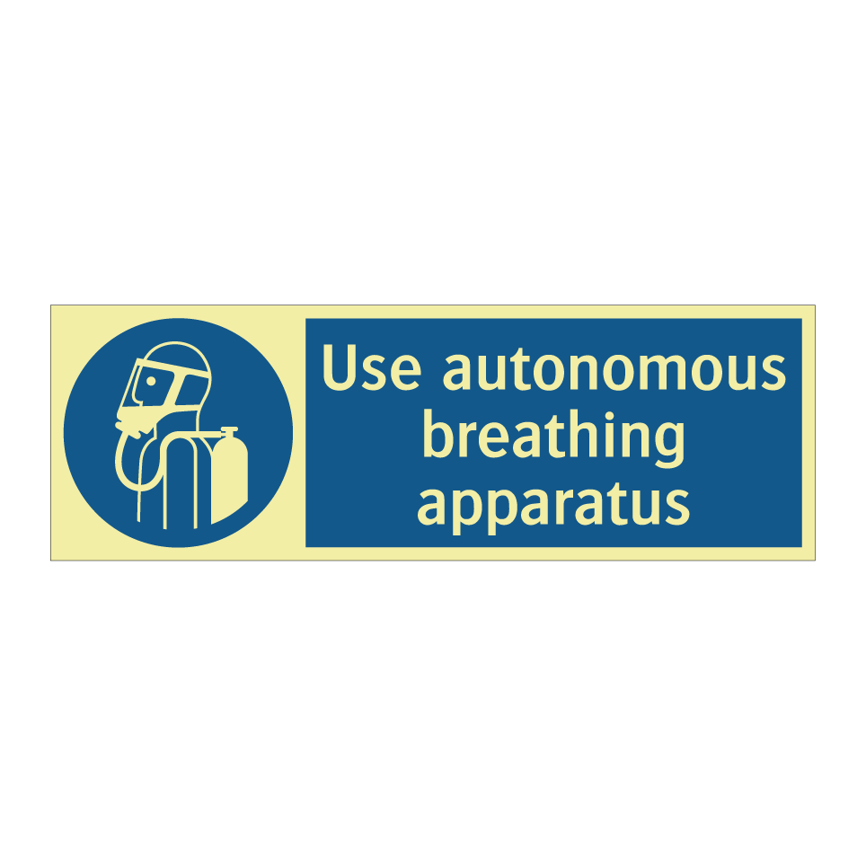 Use autonomous breathing apparatus
