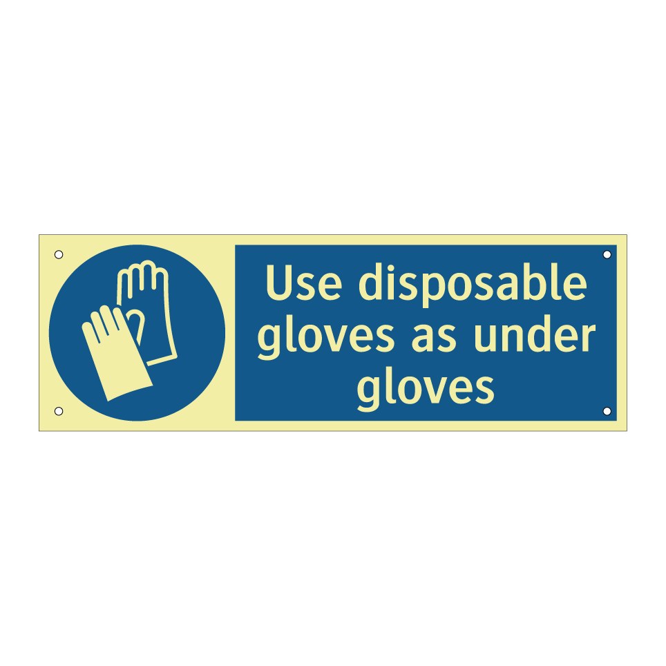 Use disposable gloves as under gloves