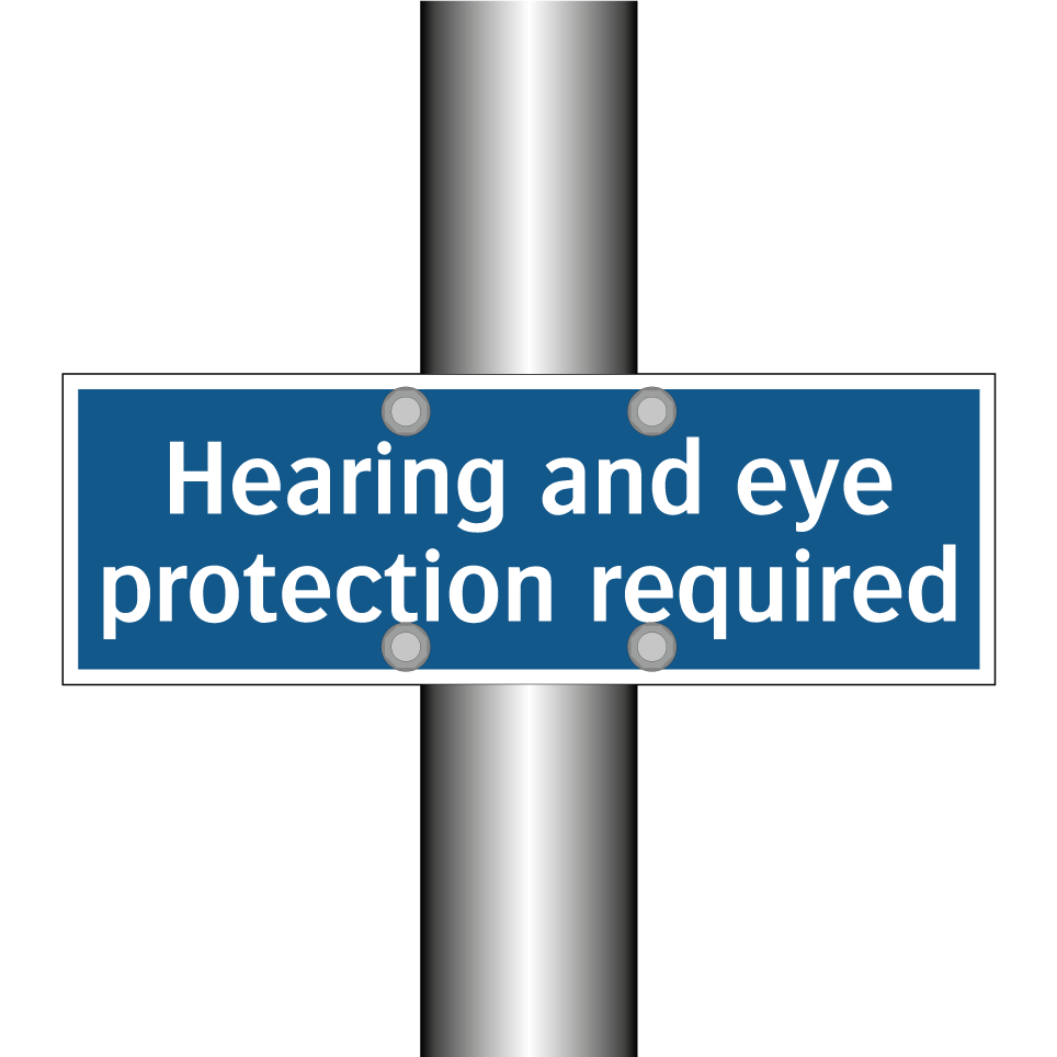 Hearing and eye protection required