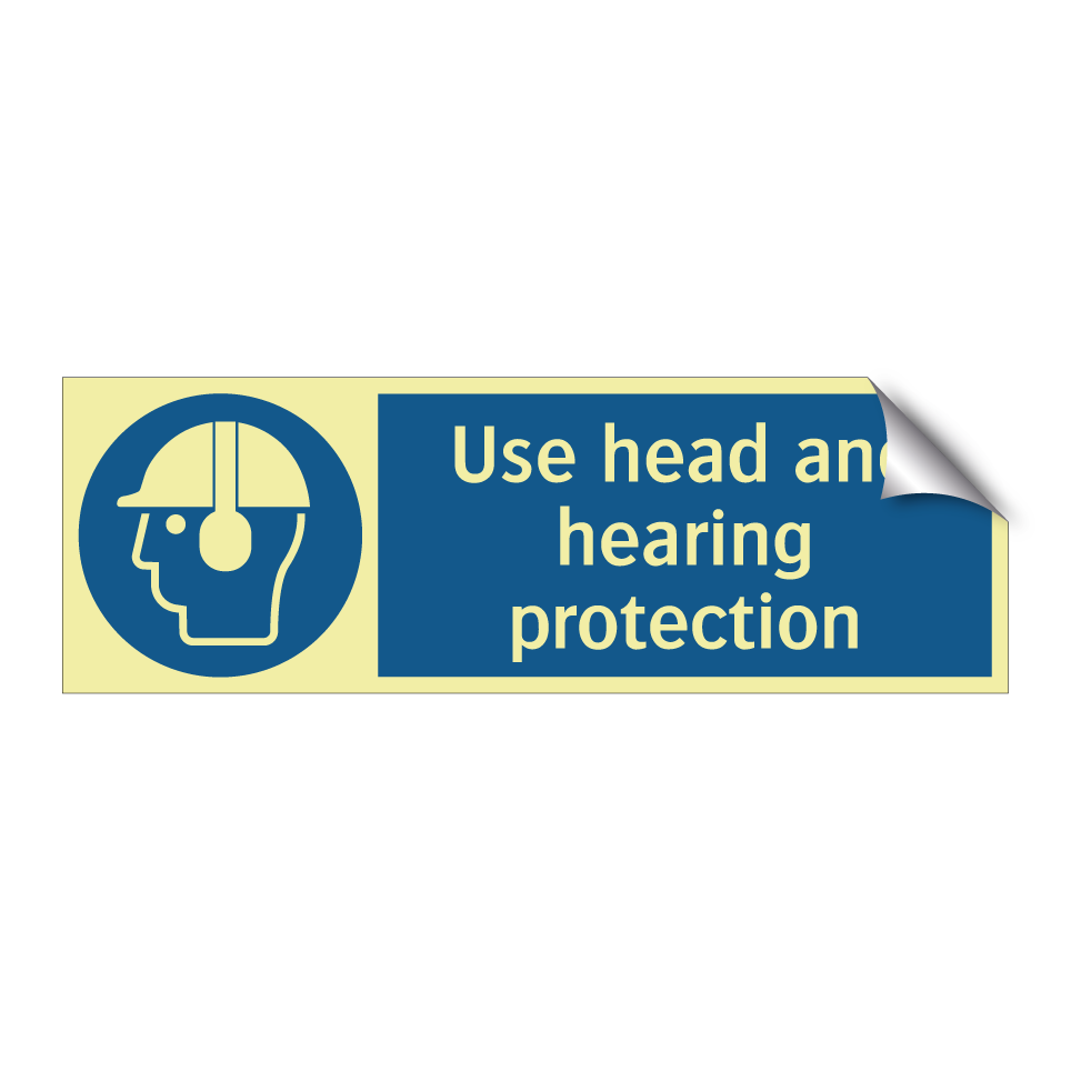 Use head and hearing protection