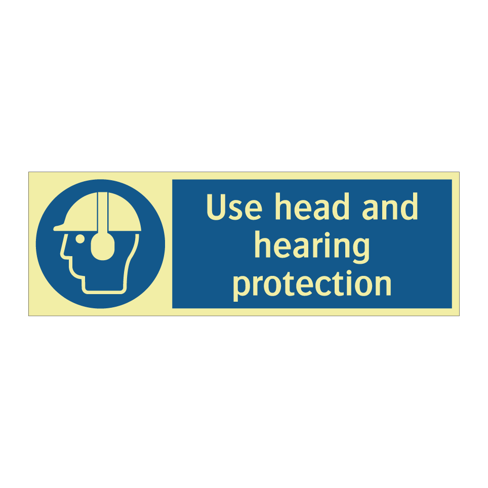 Use head and hearing protection