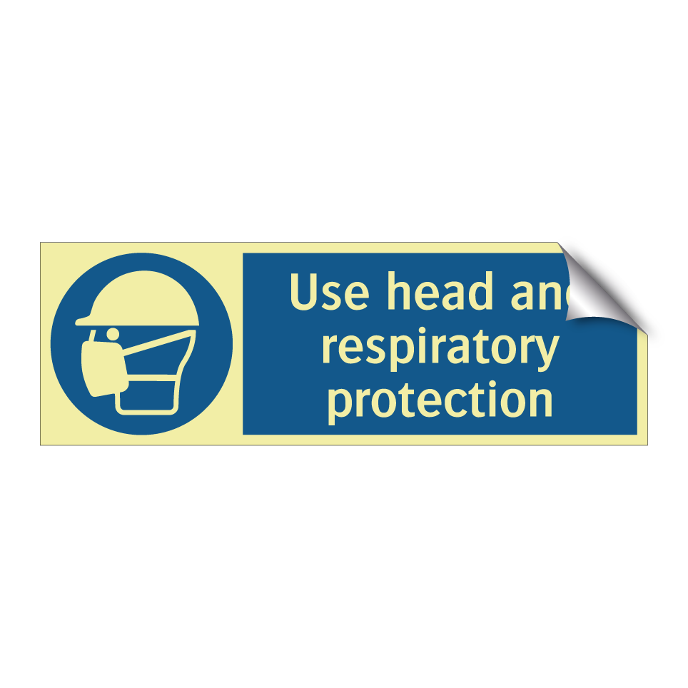 Use head and respiratory protection
