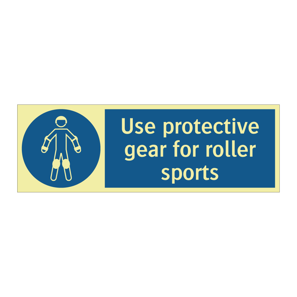 Use protective gear for roller sports