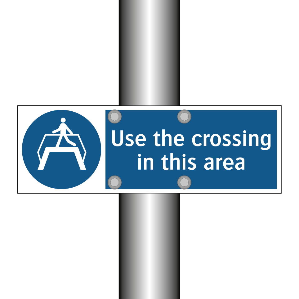 Use the crossing in this area